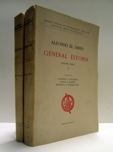 General Estoria. Segunda Parte. Edición de Antonio G. Solalinde, Lloyd …