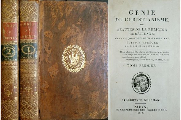 Génie du Christianisme ou Beautés de la Religion Chretienne.