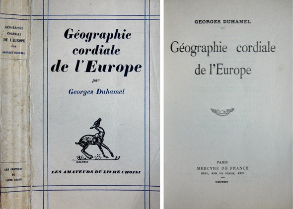 Géographie cordiale de l'Europe.