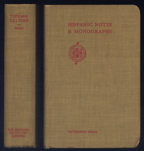 George Ticknor Letters to Pascual de Gayangos, from originals in …