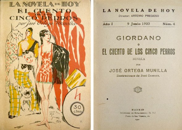 Giordano ó El cuento de los cinco perros. Novela.
