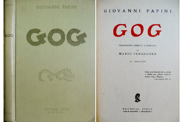 Gog. [1931]. Traducción directa y prefacio de Mario Verdaguer.