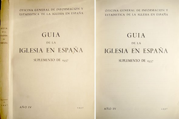 Guía de la Iglesia en España. Suplemento de 1957.