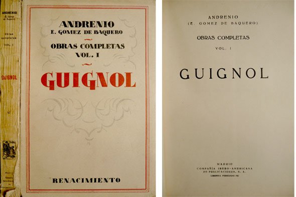 Guignol. Prólogo de Ramón Menéndez Pidal.