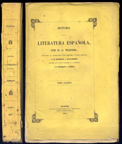 Historia de la Literatura Española. Traducida al castellano, con
