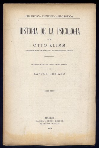 Historia de la Psicología. Traducción de Santos Rubiano.
