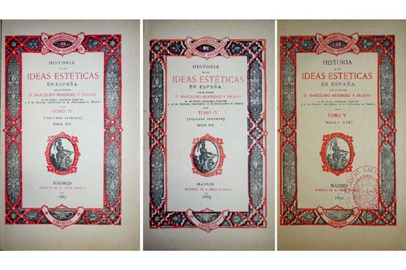 Historia de las Ideas Estéticas en España. Tomos IV y …