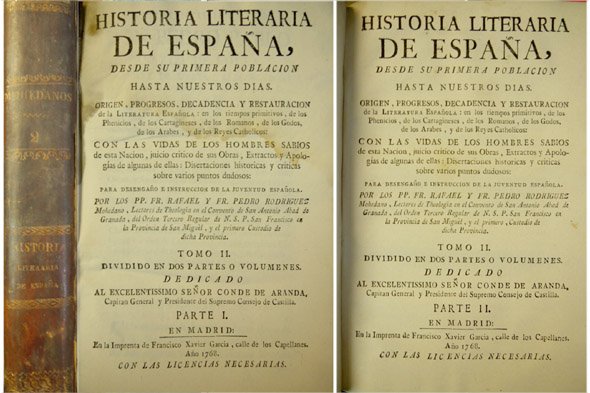 Historia Literaria de España. Tomo II, Parte I [De la …