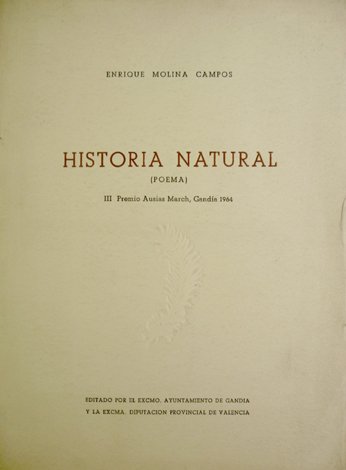 Historia Natural. Poema.