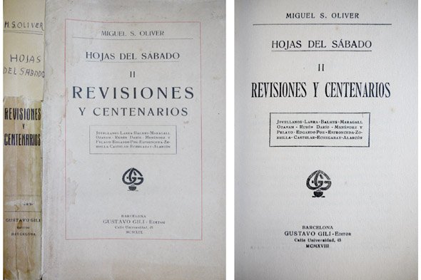 Hojas del Sábado, II: Revisiones y Centenarios. [Jovellanos. Larra. Balmes. …