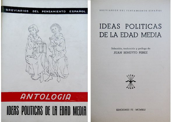 Ideas Políticas de la Edad Media. Selección, traducción y prólogo … | Immagine principale