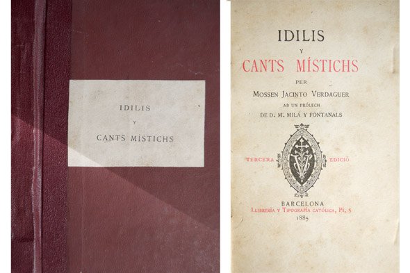 Idilis i Cants Mistichs. Ab un prólech de Manuel Milá …