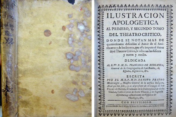 Ilustración Apologética al primero, y segundo tomo del Theatro Crítico. | Immagine principale