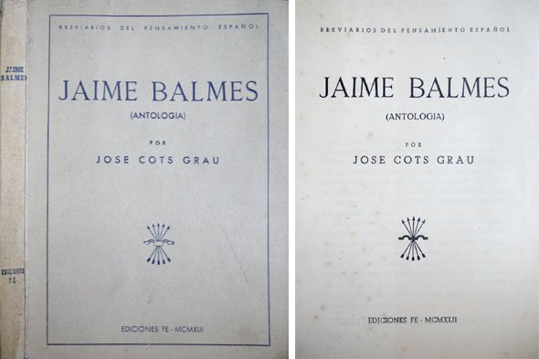 Jaime Balmes. Antología.