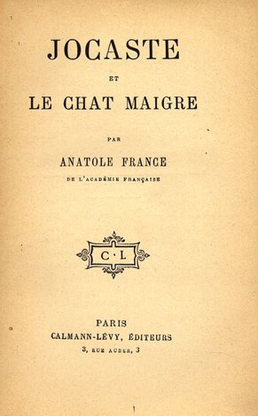 Jocaste et Le chat maigre.