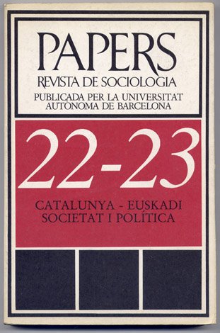 Jornades d'Estudi Catalunya - Euskadi: Societat i Política. [Textos de …