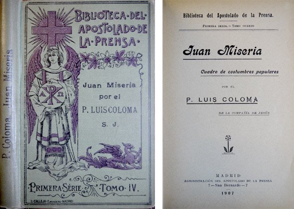 Juan Miseria. Cuadro de costumbres populares.