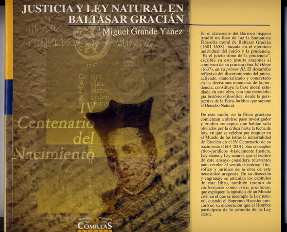 Justicia y Ley Natural en Baltasar Gracián. Una indagación sobre …