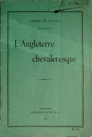 L'Angleterre chevaleresque.