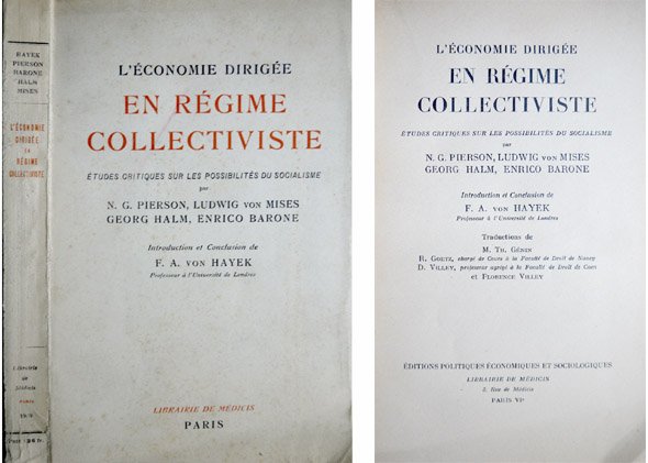 L'Économie dirigée en Régime Collectiviste. Études critiques sur les possibilités …