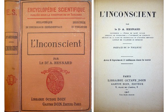 L'Inconscient. Préface du Dr. Toulouse. | Immagine principale