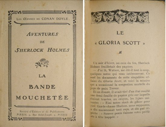 La Bande mouchetée. (Seguido de) Le "Gloria Scott".