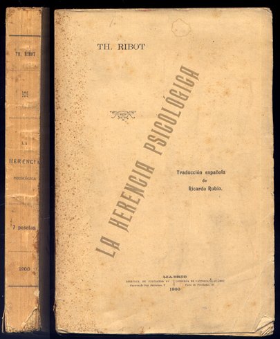 La Herencia Psicológica. Traducción de Ricardo Rubio.