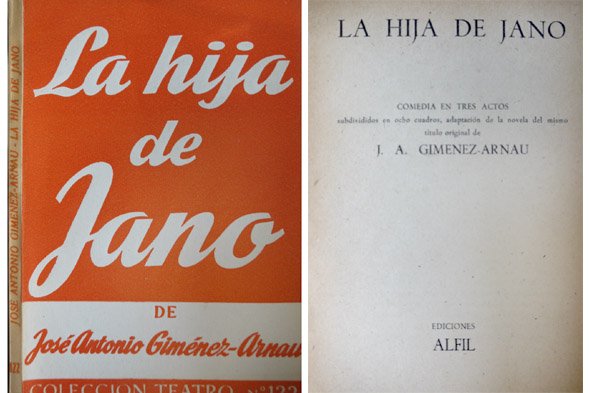 La hija de Jano. Comedia en tres actos.