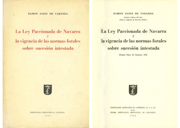 La Ley Paccionada de Navarra. La vigencia de las normas …