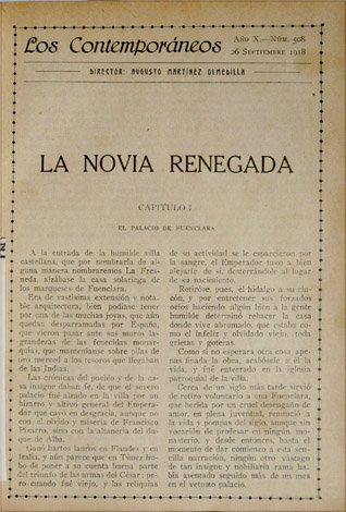 La novia renegada.