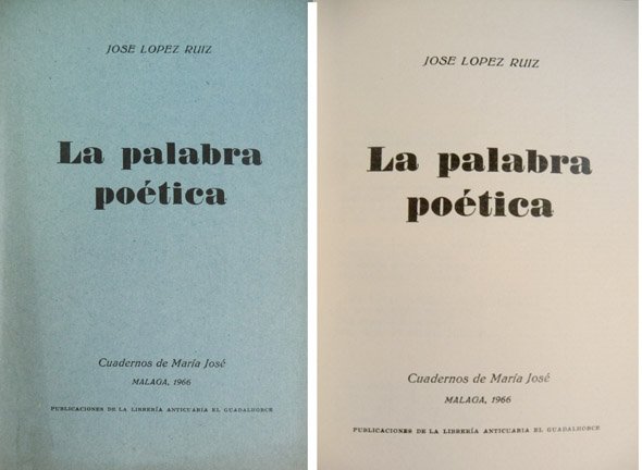 La palabra poética.