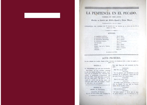 La penitencia en el pecado. Comedia en tres actos. Traducción …