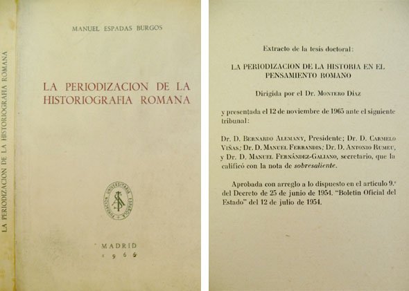 La periodización de la historiografía romana.