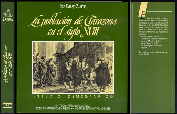 La población de Tarazona en el siglo XVIII. Estudio demográfico. …