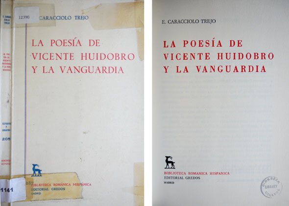 La Poesía de Vicente Huidobro y la Vanguardia.