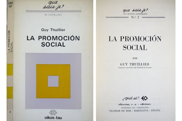 La Promoción Social. Traducción de Mª Antonia Oliver.