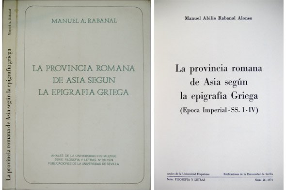 La Provincia romana de Asia según la epigrafía griega en …