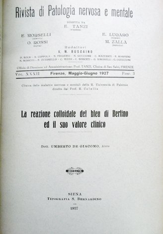 La reazione colloidale del bleu di Berlino ed il suo …