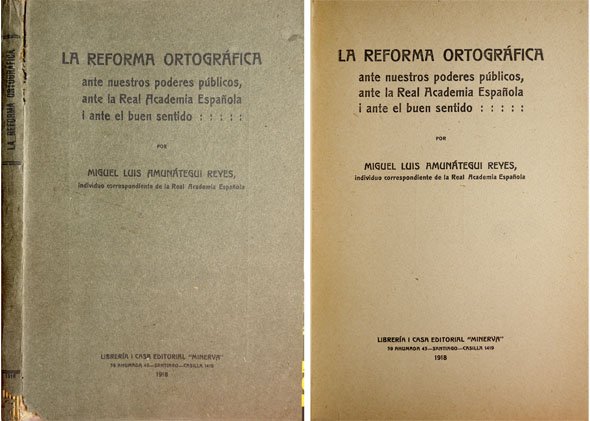 La Reforma Ortográfica ante nuestros poderes públicos, ante la Real …