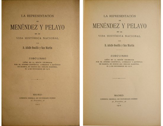 La representación de Menéndez y Pelayo en la vida histórica …