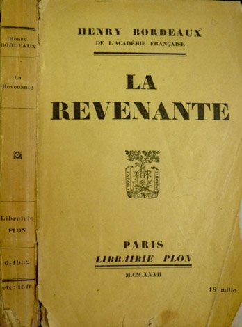 La Revenante. Roman.