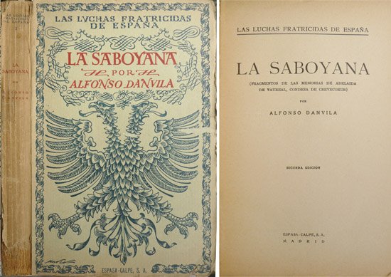 La Saboyana. Fragmentos de las Memorias de Adelaida de Vaureal, …