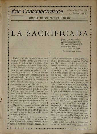 La sacrificada.