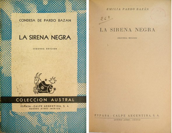 La sirena negra. Novela.