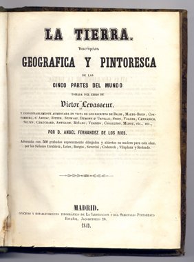 La Tierra. Descripción Geográfica y Pintoresca de las Cinco Partes … | Immagine principale