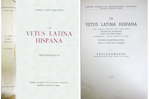 La Vetus Latina Hispana. I: Prolegómenos. Introducción general, estudio y … | Immagine principale