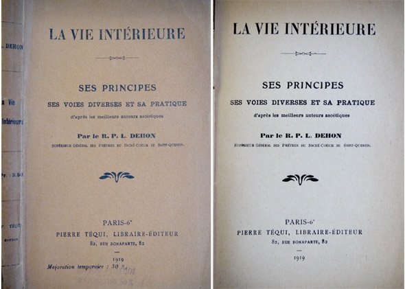 La Vie Intérieure. Ses principes, ses voies diverses et sa …