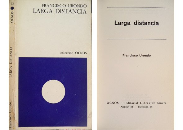 Larga distancia. Poemas.