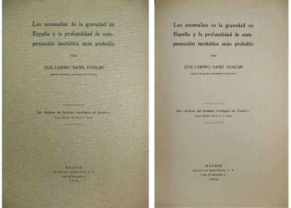 Las anomalías de la gravedad en España y la profundidad …