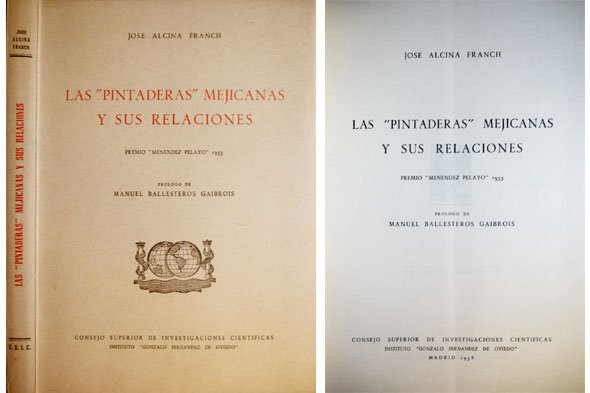 Las "pintaderas" mejicanas y sus relaciones. Prólogo de Manuel Ballesteros …